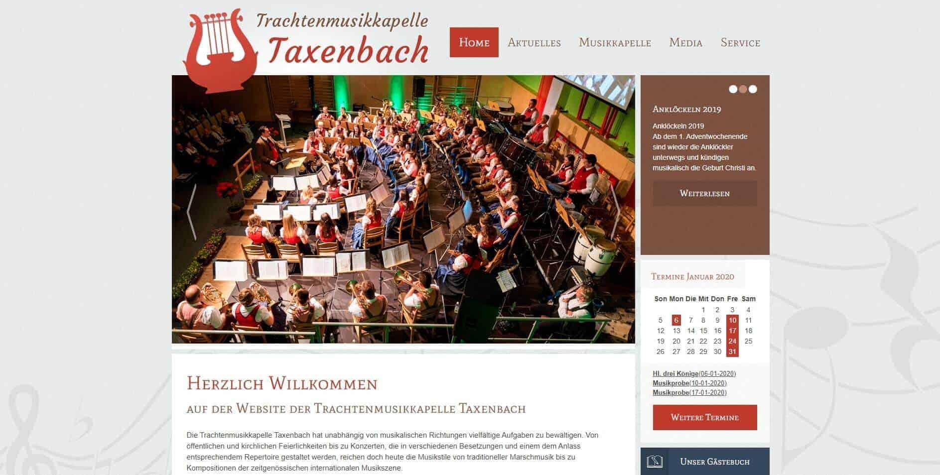 Karl Radacher, Trachtenmusikkapelle Taxenbach