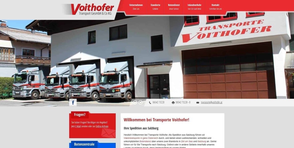 Voithofer Transporte GesmbH & Co KG in Zell am See und Salzburg